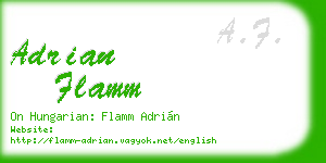 adrian flamm business card