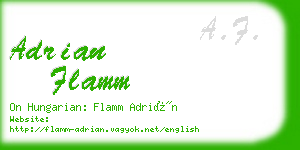 adrian flamm business card